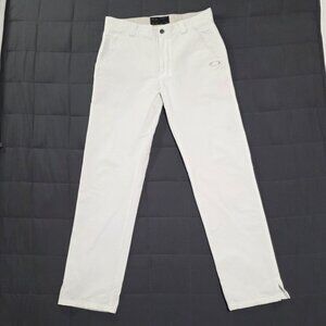 Oakley Golf Pants White Performance Stretch 33x34 Lightweight Athletic Tech